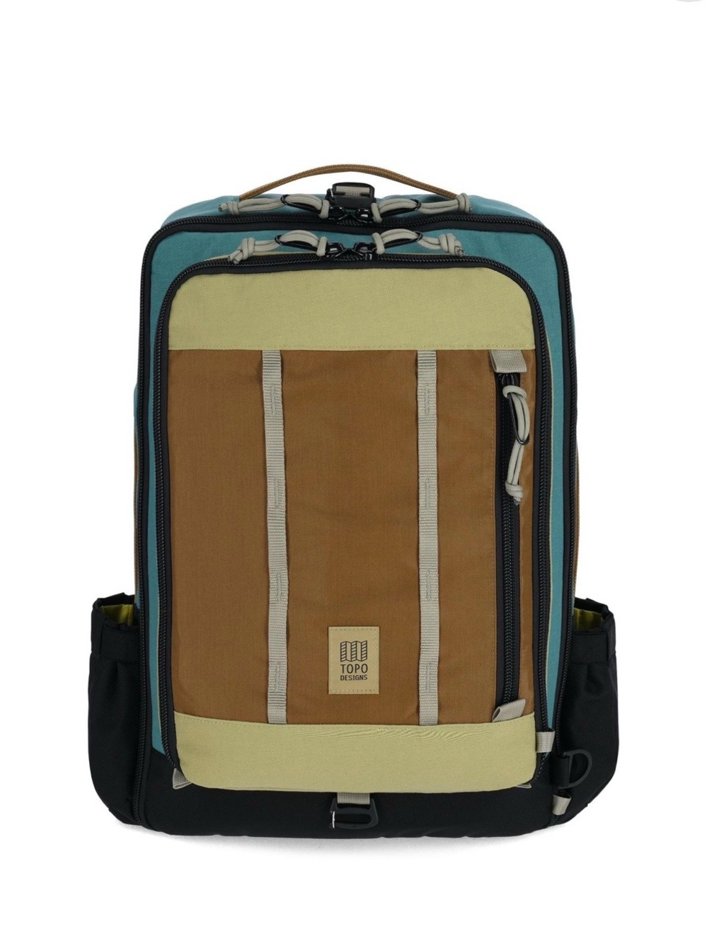 Topo Designs Global Travel Bag 30L Brown, Teal & Black, Like New - Picture 1 of 16